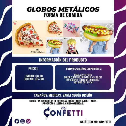 Metálicos de Comida