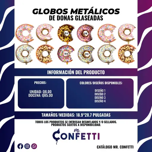 Metálicos de Donas Glaseadas