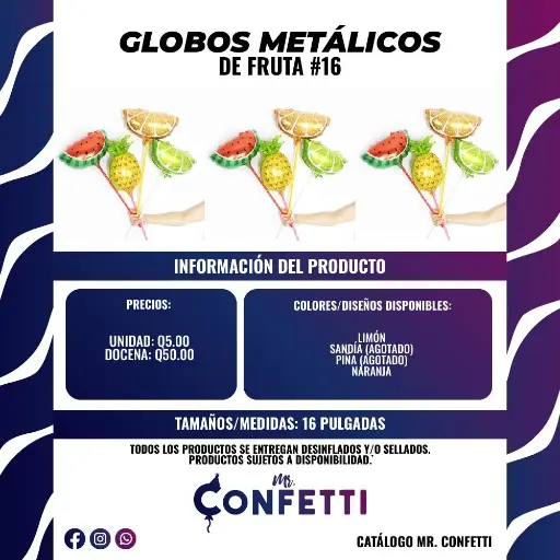 Metálicos de Frurtas #14