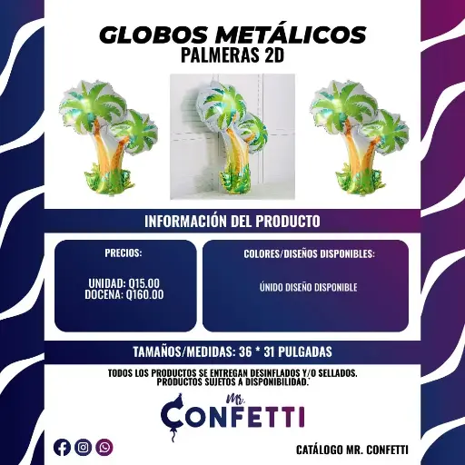 Metálicos de Palmeras 2D