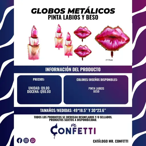 Metálicos de Pinta labios y Beso