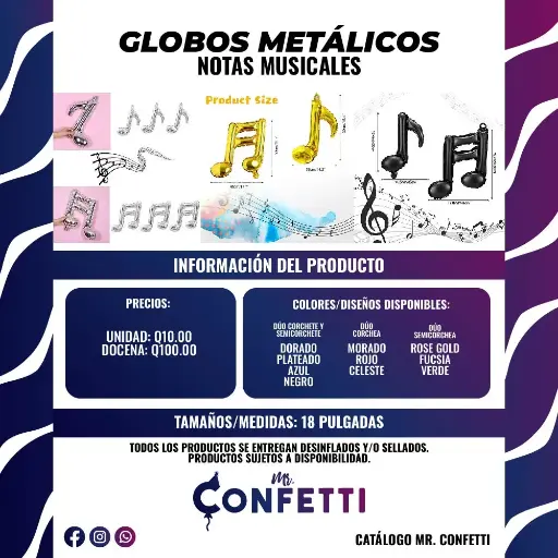 Set de Notas Musicales