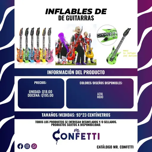 Inflables de Guitarras