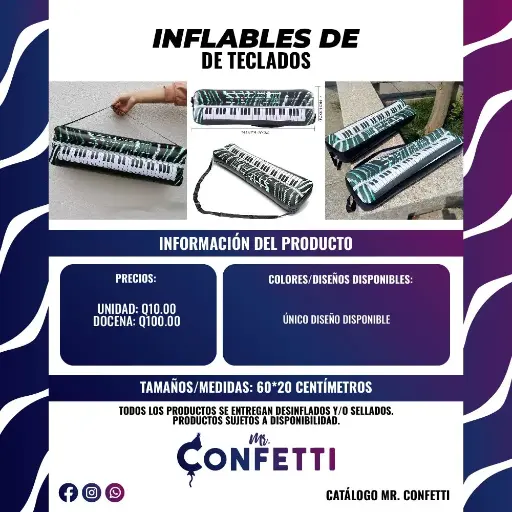 Inflables de Teclado