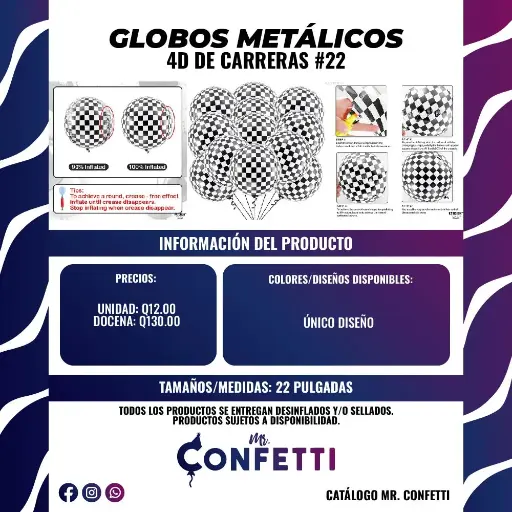 Metálicos 4D Carreras #22