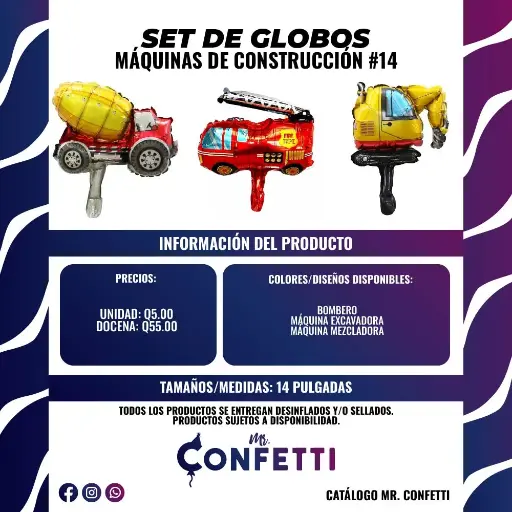 Metálicos #14 Máquinas de Construcción