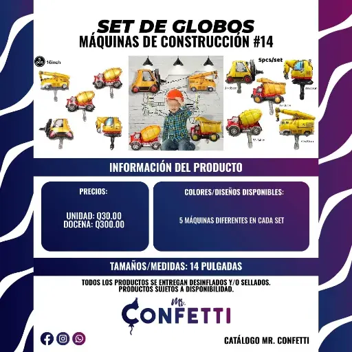 Set de 5 Máquinas de Construcción #14