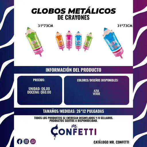 Metálicos de Crayones