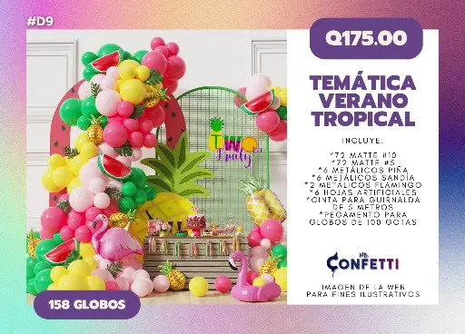 Set de Guirnalda Verano Tropical #D9