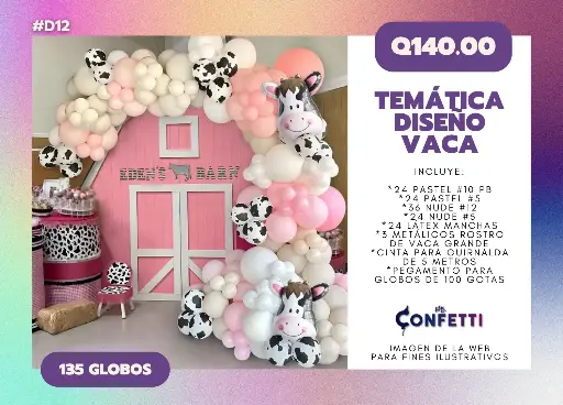 Set de Guirnalda Vaca #D12