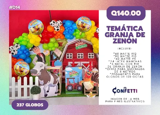 Set de Guirnalda Granja de Zenón #D14