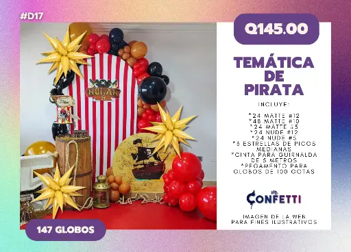 Set de Guirnalda Pirata #D17