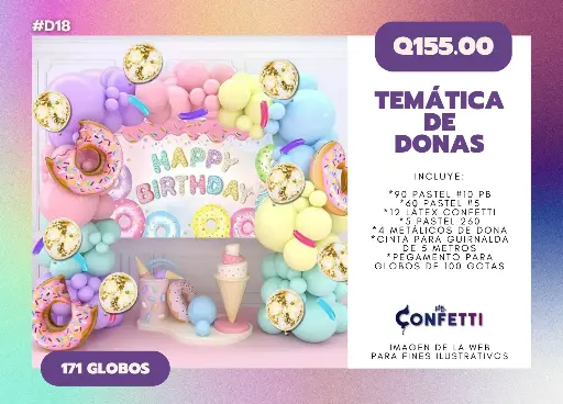 Set de Guirnalda Donas #D18