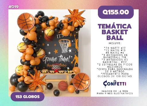 Set de Guirnalda Basketball #D19