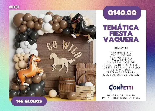 Set de Guirnalda Fiesta Vaquera #D31