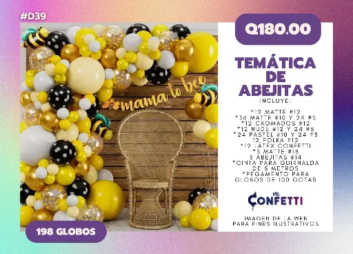Set de Guirnalda Abejitas #D39