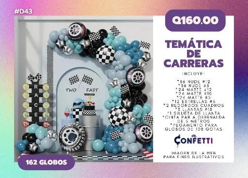 Set de Guirnalda Carreras #D43