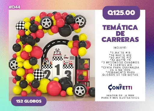 Set de Guirnalda Carreras #D44