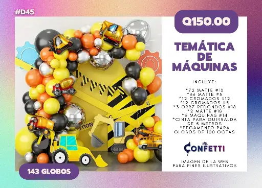Set de Guirnalda Máquinas #D45