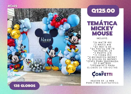 Set de Guirnalda Mickey Mouse #D49