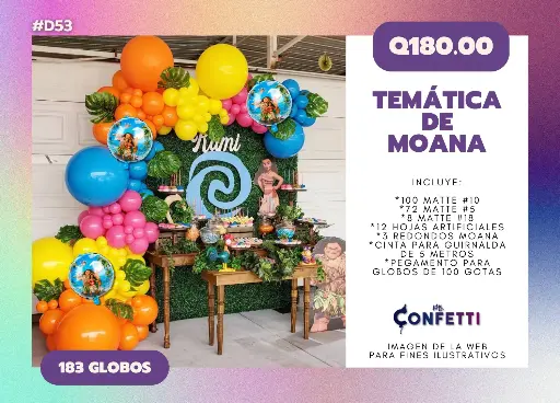 Set de Guirnalda Moana #D53