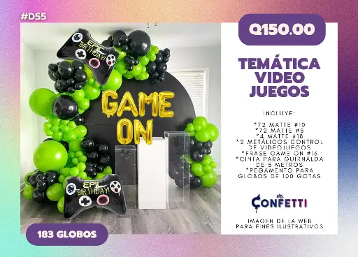 Set de Guirnalda Videojuegos #D55