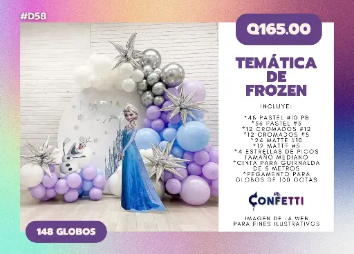Set de Guirnalda Frozen #D58