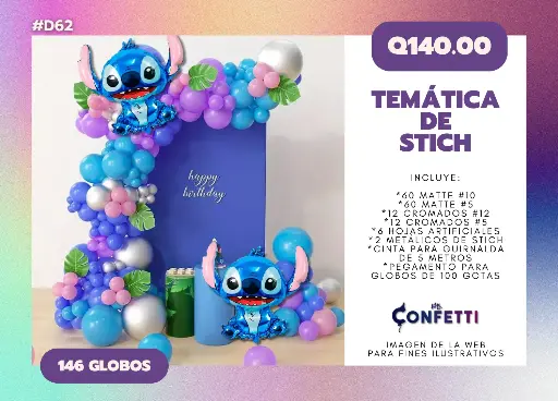 Set de Guirnalda Stich #D62