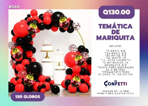 Set de Guirnalda Mariquita #D69