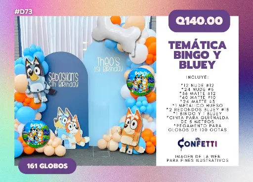 Set de Guirnalda Bluey y Bingo #D73