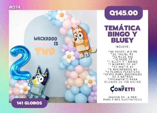 Set de Guirnalda Bluey y Bingo #D74