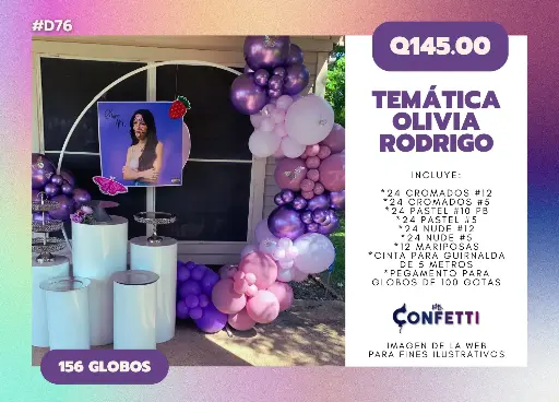 Set de Guirnalda Olivia Rodrígo #D76
