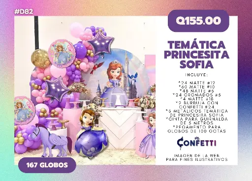 Set de Guirnalda Princesita Sofía #D82