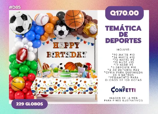 Set de Guirnalda Deportes #D85