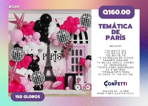 Set de Guirnalda París #D89