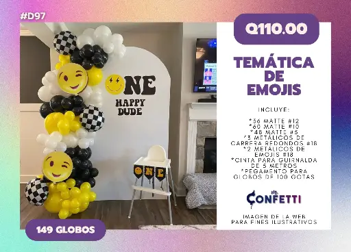 Set de Guirnalda Emojis #D97
