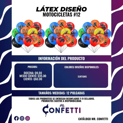 Látex #12 Motocicletas