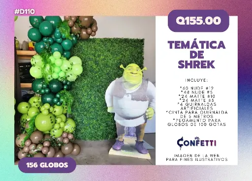 Set de Guirnalda Shrek #D110