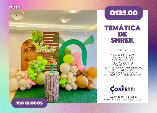 Set de Guirnalda Shrek #D111
