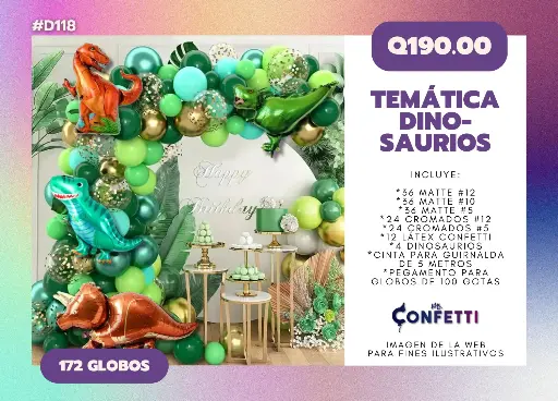 Set de Guirnalda Dinosaurios #D118
