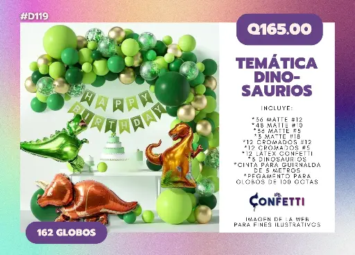 Set de Guirnalda Dinosaurios #D119