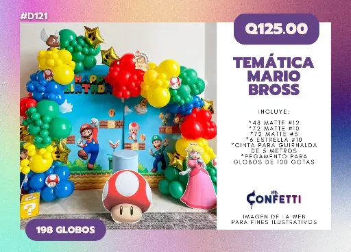 Set de Guirnalda Mario Bross #D121