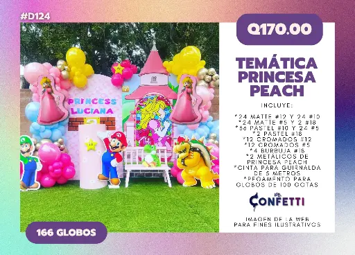 Set de Guirnalda Princesa Peach #D124