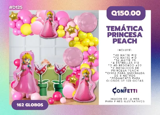 Set de Guirnalda Princesa Peach #D125