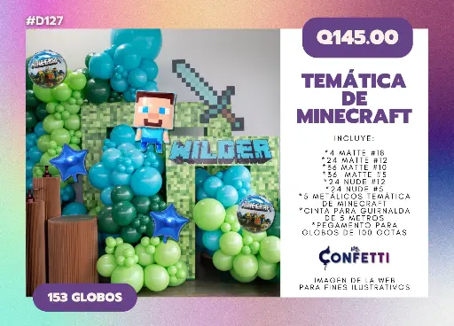 Set de Guirnalda Minecraft #D127