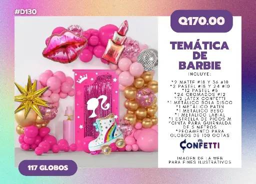 Set de Guirnalda Barbie #D130