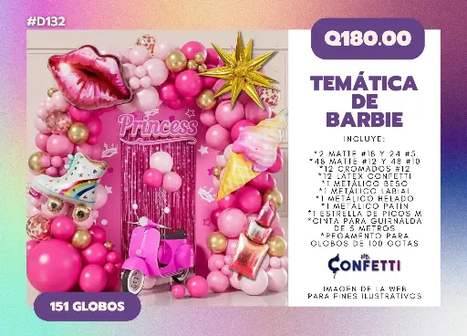 Set de Guirnalda Barbie #D132