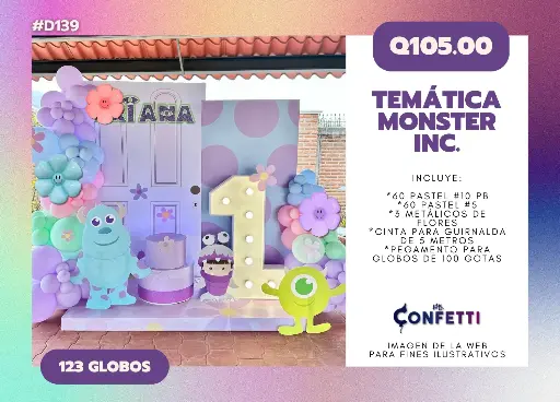Set de Guirnalda Monster Inc. #D139