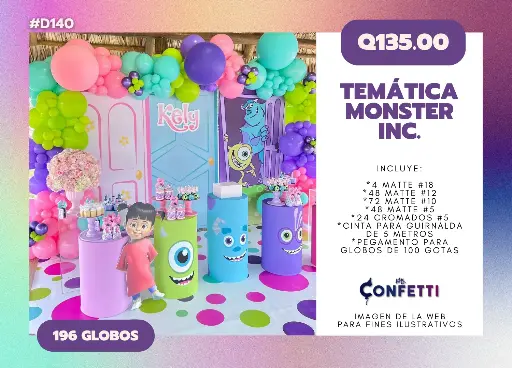 Set de Guirnalda Monster Inc. #D140