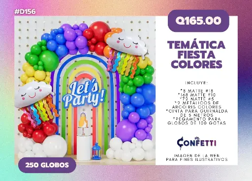Set de Guirnalda Fiesta de Colores #D156